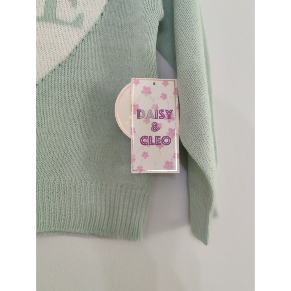 Daisy & Cle Long Sleeve Sweater Size M 10/12 NWT With A White 🤍 Beautiful) - Picture 3 of 6